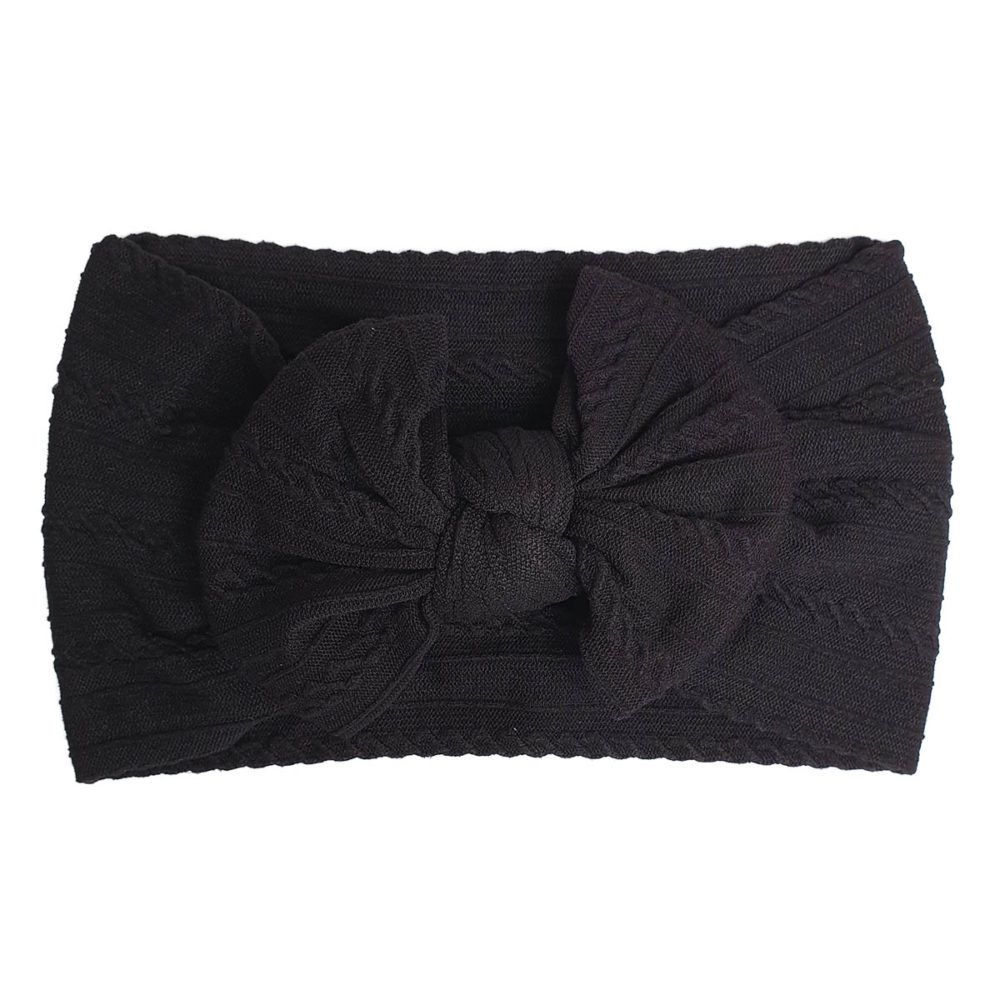 Headband baby black in nylon