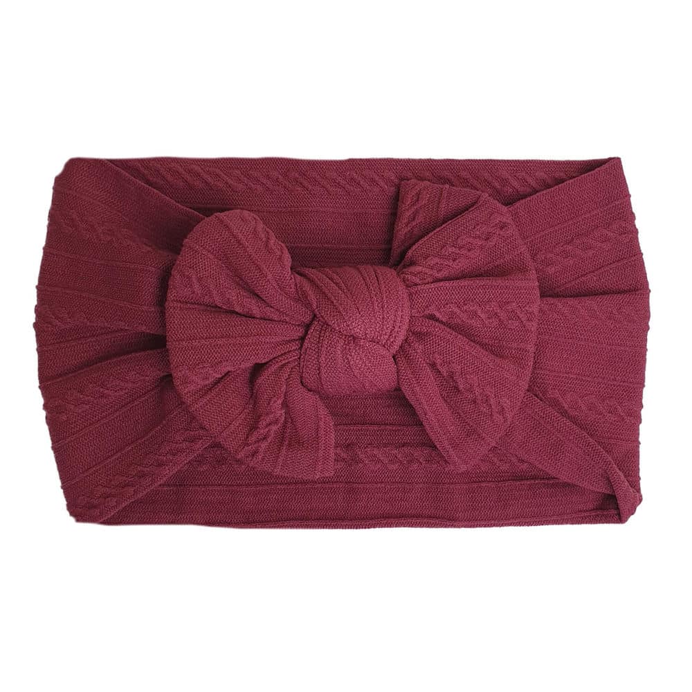 Headband baby burgundy in new loan