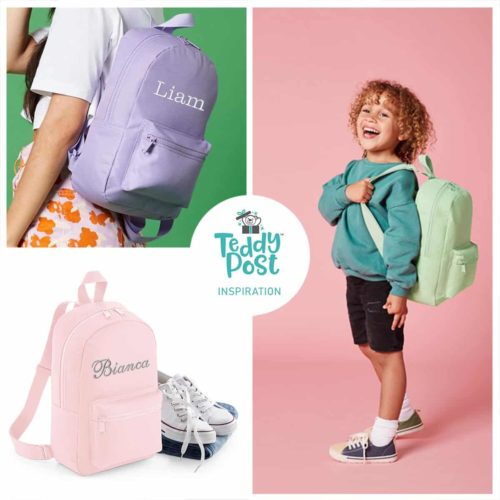 Backpack with name pastel